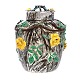 Lidded faience vase by Marieberg, Sweden. Signed circa 1765. H: 27cm