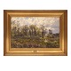 Peder Mønsted, Denmark, 1959-1941, oil on canvas. "Spring at Bøllemosen". Signed and dated 1882. Visible size: 31x48cm With frame: 45x62cm