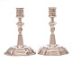 Pair of 18th century silver candlesticks by Nicolai Brandt, Horsens, 1787-1813. H: 14cm