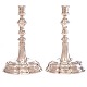 Pair of large silber candlesticks by A. Michelsen, Copenhagen, 1861.H: 24cm. W: 839gr