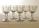 Set of five gilt glasses. Gjøvig, Norway, circa 1810-20. H: 10,5cm